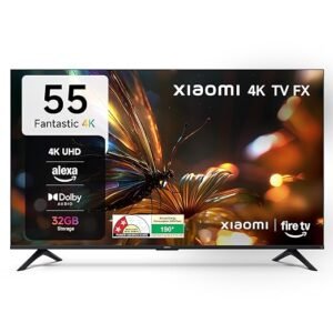 Xiaomi (139 cm) 55 inch FX 4K Ultra HD Smart LED | 30W Speakers | DLG 120Hz | 32GB Storage | Built-in Alexa | Fire TV | L55MB-FIN